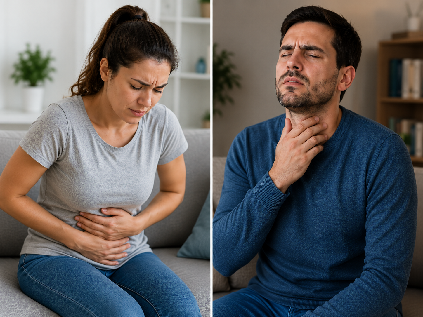 Pazienti con sintomi gastroenterologici — dolore addominale e disfagia
